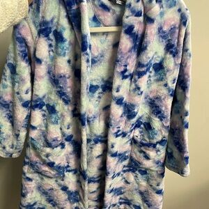 Lands' End Women's Multicolor Teddy Jacket